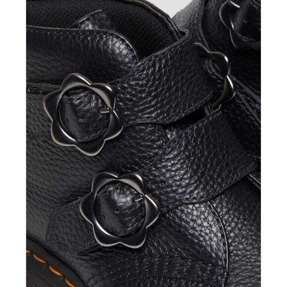 Dr. Martens Black Platform Buckle Boots | Emo Grunge Alt-Girl Y2K Punk | Size - Picture 7 of 10